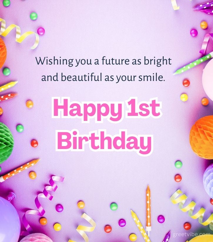 1st Happy Birthday Wishes for One Year Old Little Boy
