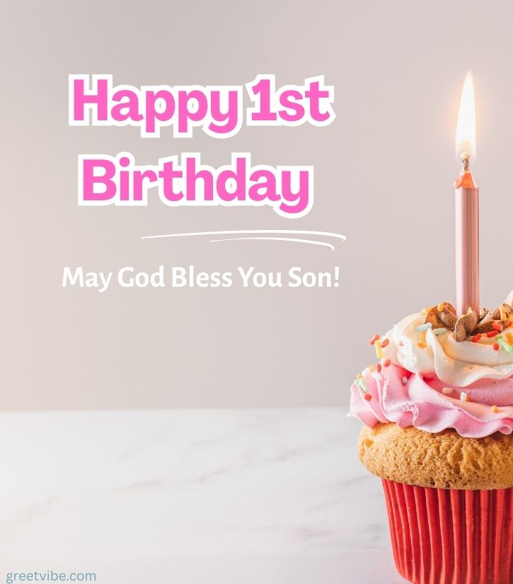 1st Birthday Wishes Images for Little baby Girl