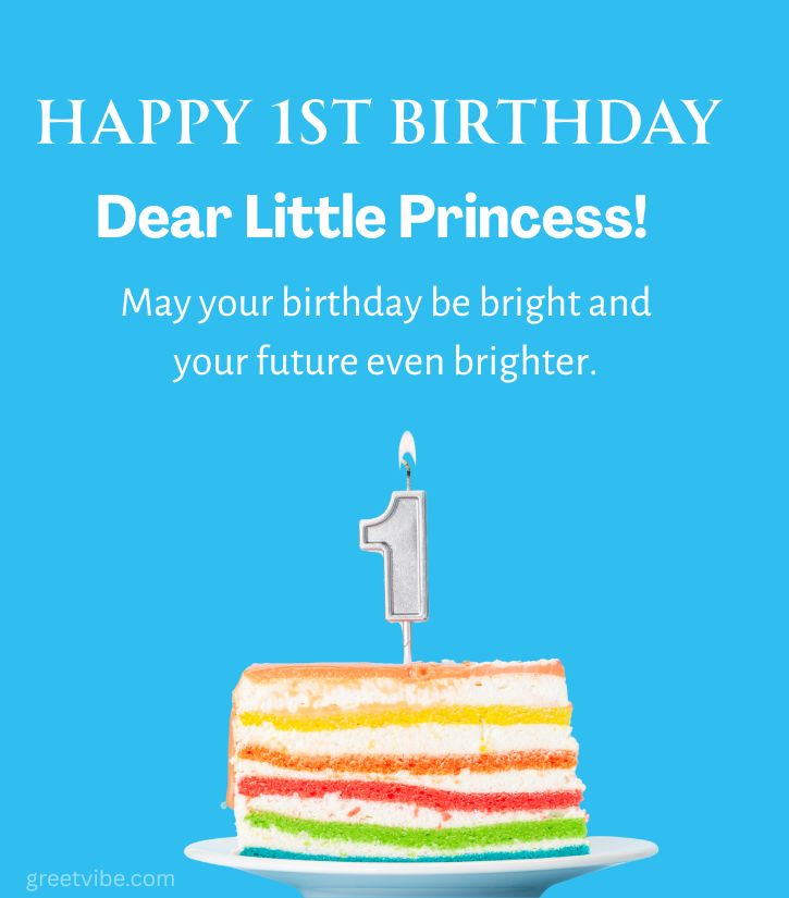 1st Happy Birthday Images for Princess Girl