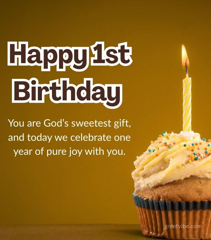 Blessing First Birthday Greetings