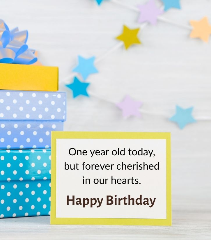 Happy 1st Birthday Wishes for One Year Old Little Baby