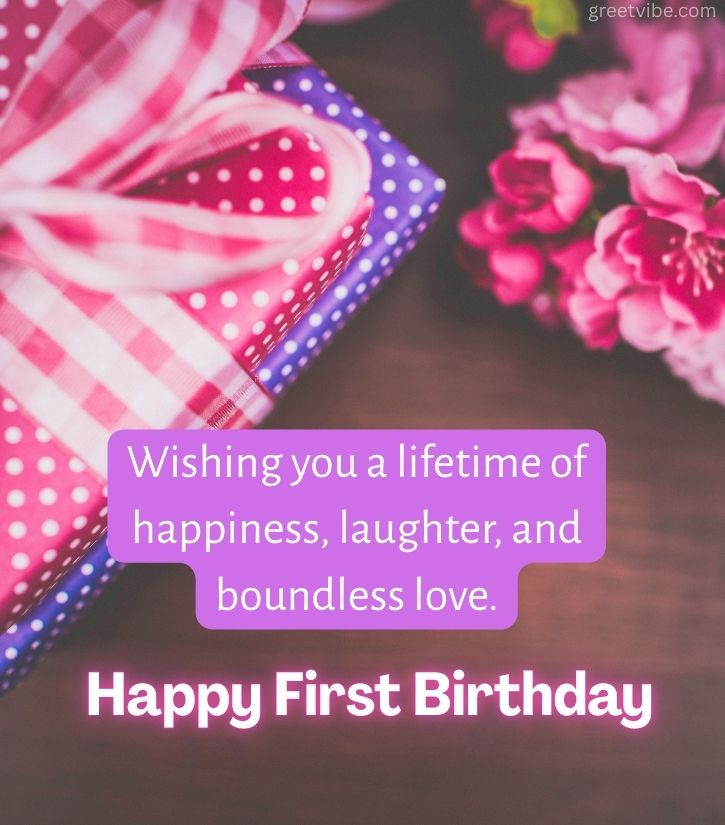 Happy 1st Birthday Wishes for Little Girl