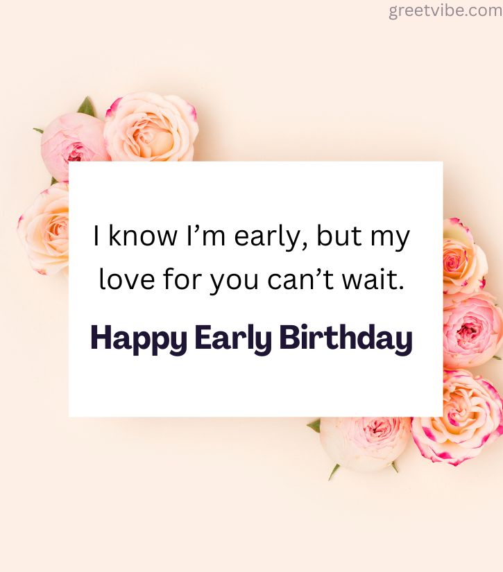 Love Advance Birthday Greetings for Her