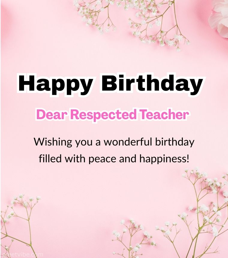 Happy Birthday Greetings for Sir