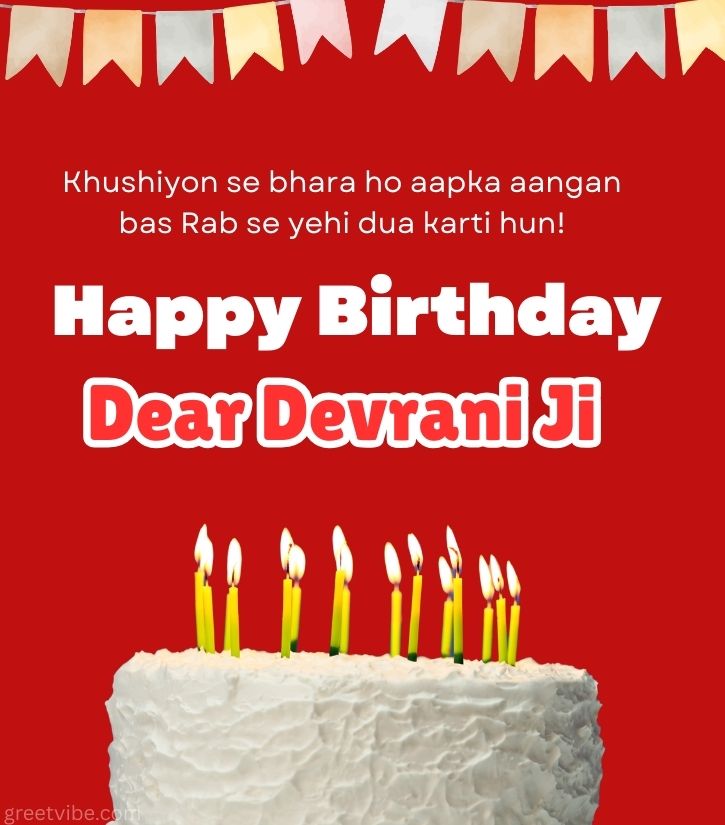 Heartfelt Birthday Wishes for Devrani Ji with Cake