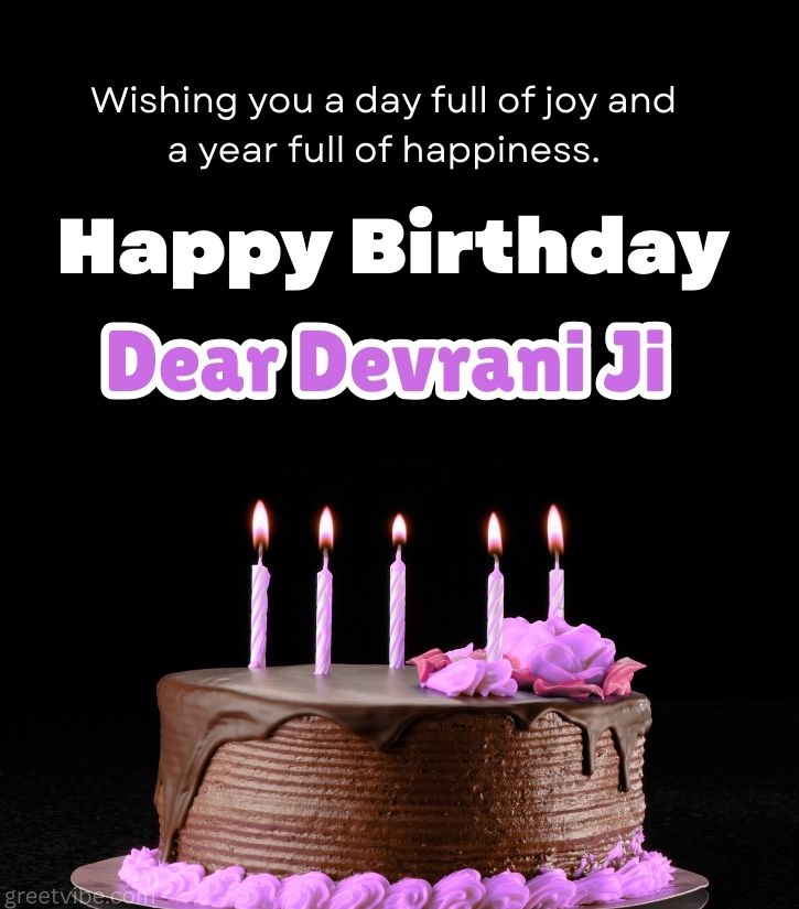 Birthday Wishes for Devrani Ji
