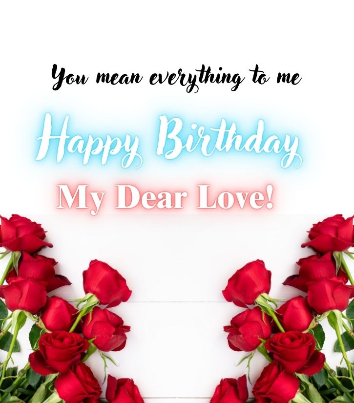 Birthday Images for Sweetheart Girlfriend with Roses