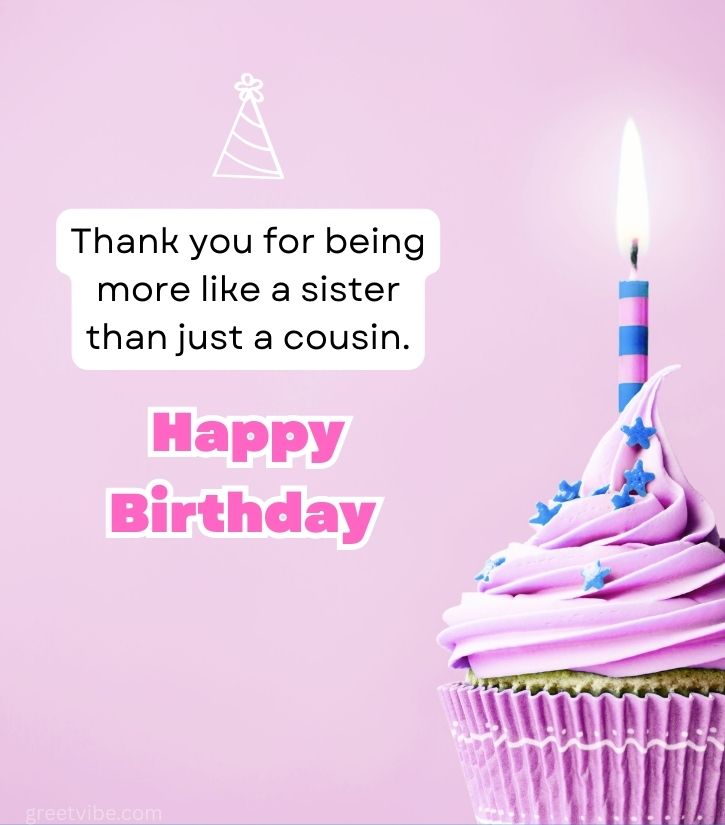 Happy Birthday Cousin Sister Images with Cake
