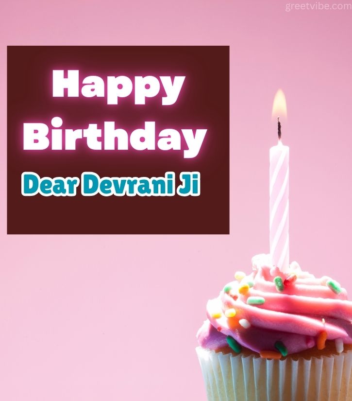 Happy Birthday Devrani Ji Wishes with Cake