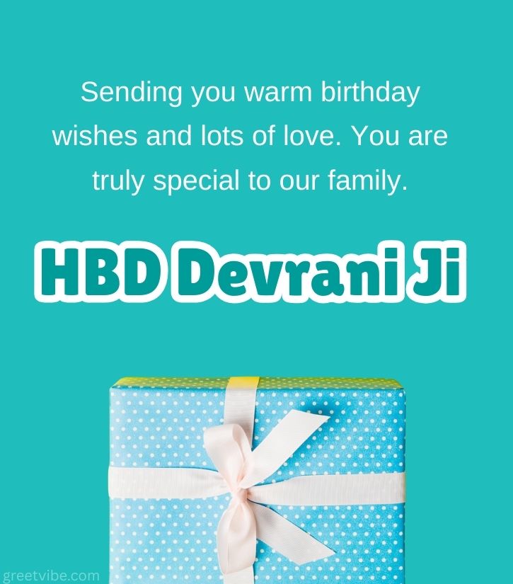 Touching Birthday Greetings for Devrani Ji