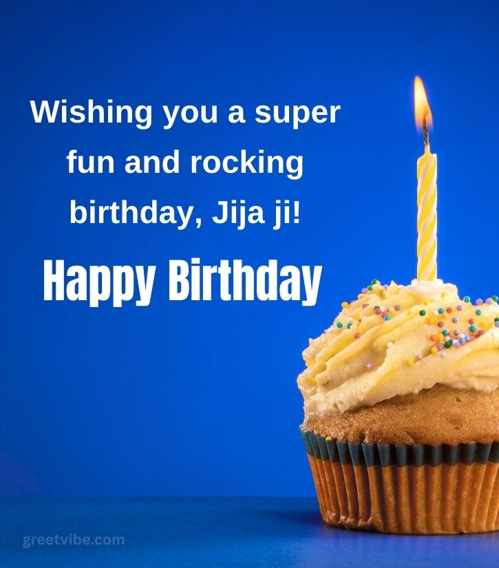 Birthday Wishes for Jiju in English with Cake