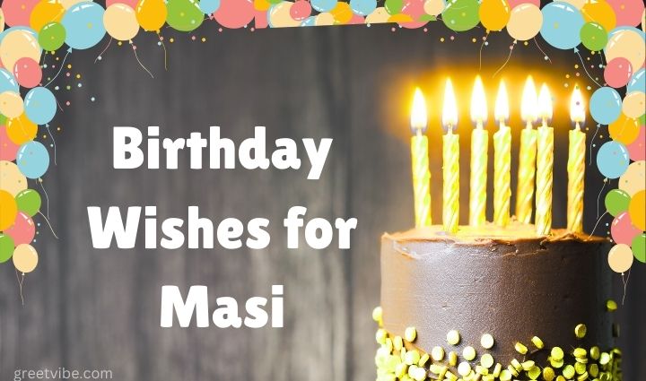 Birthday Wishes for Masi