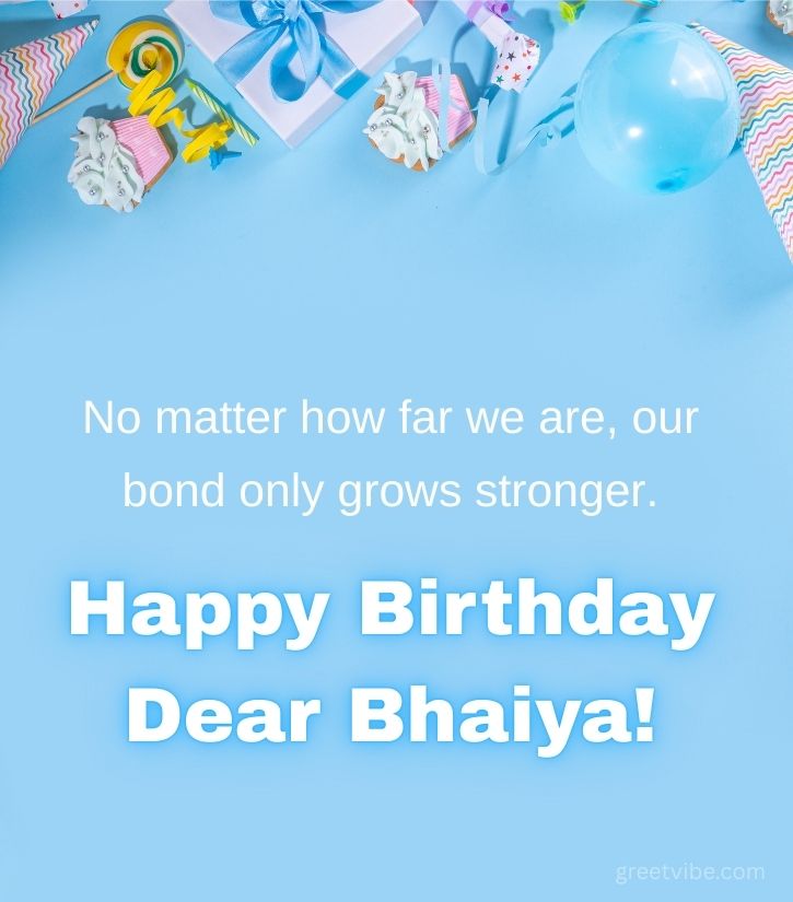 Happy Birthday Bhai with Heart Touching Lines