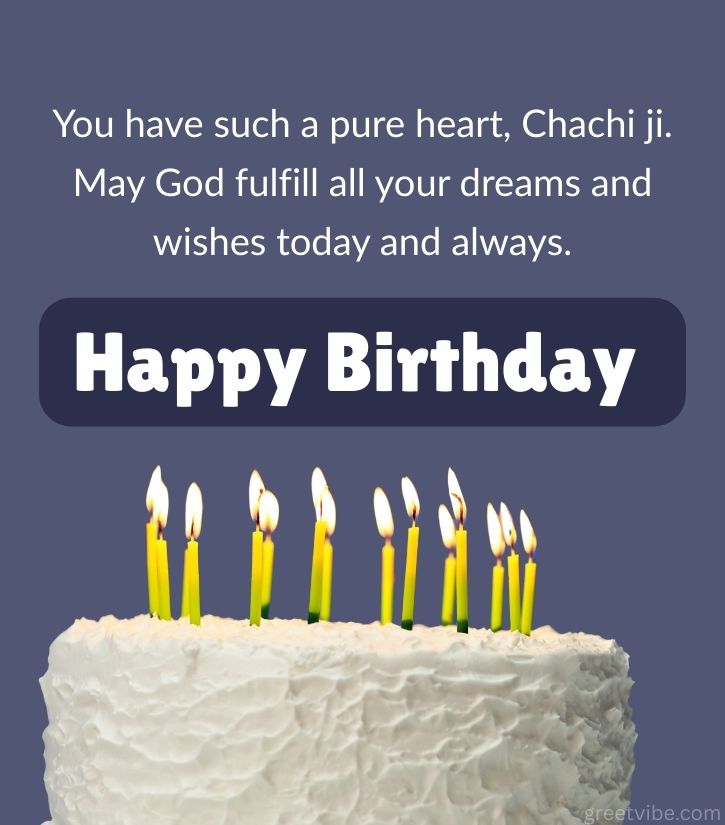 Birthday Greetings for Chacha Ji with Cake and Candles