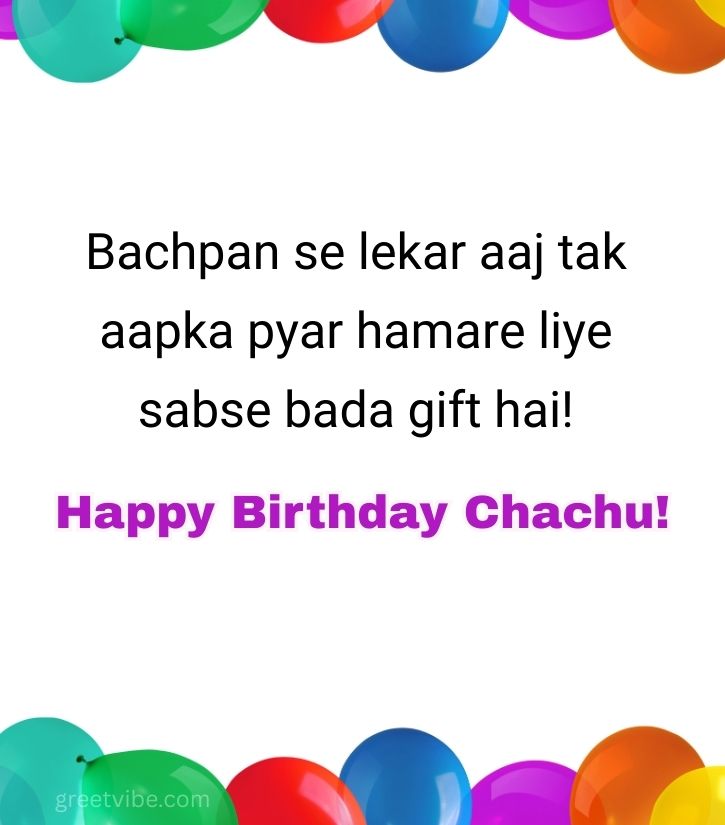 Heartfelt Birthday Wishes for Chachu