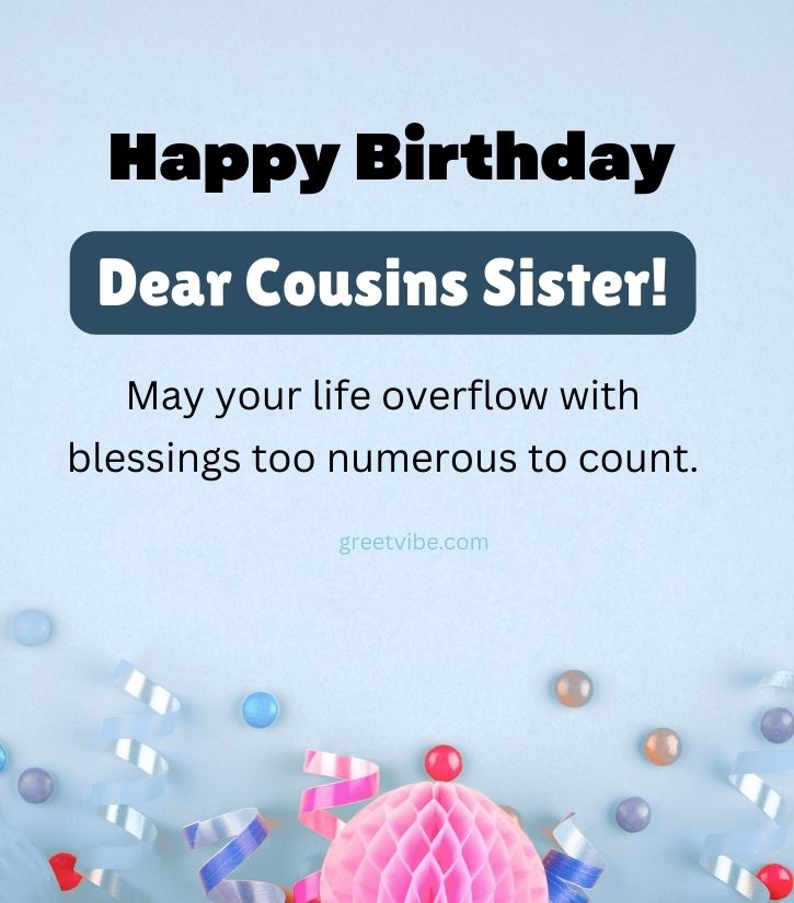 Birthday Greetings Images for Cousin SIs