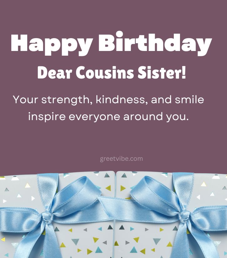 Cousin Sister Birthday Wishes with Blessings Lines