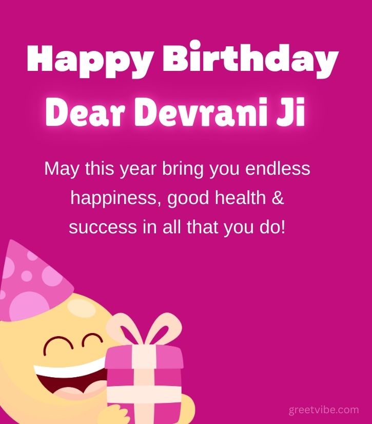 Devrani Birthday Quotes
