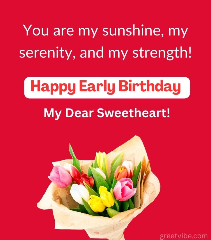Love Advance Birthday Wishes