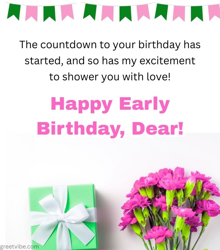 Love Advance Birthday Quotes