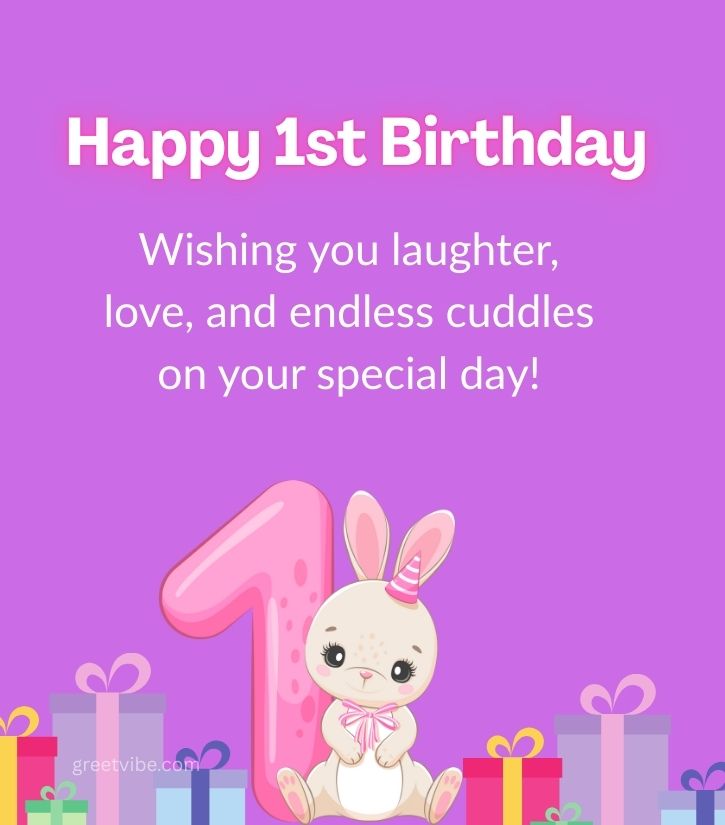 Happy 1st Birthday Quotes for Little ones