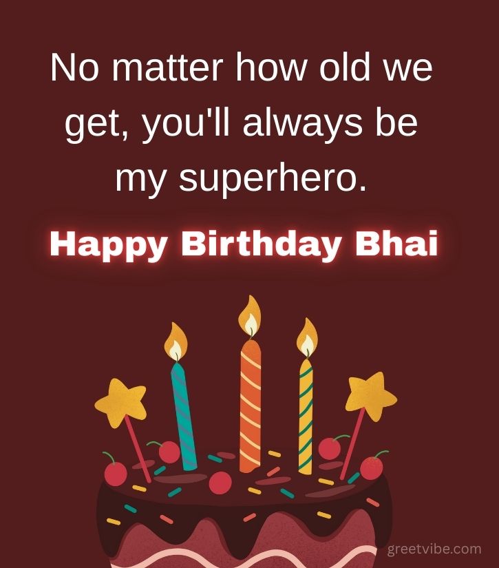 Bhai Birthday Wishes with Heartfelt Lines