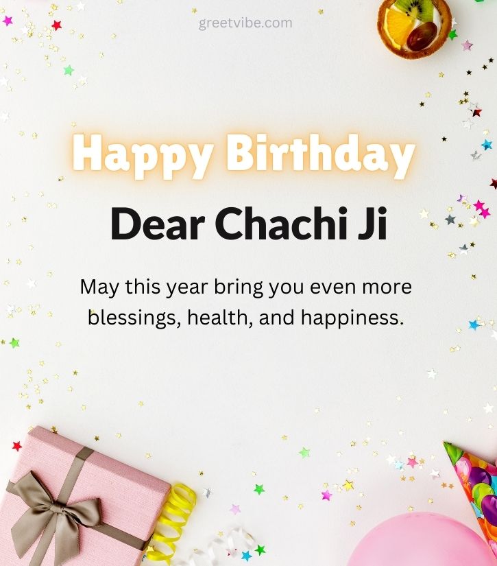 Chachi Ji birthday Images with Blessings Quotes