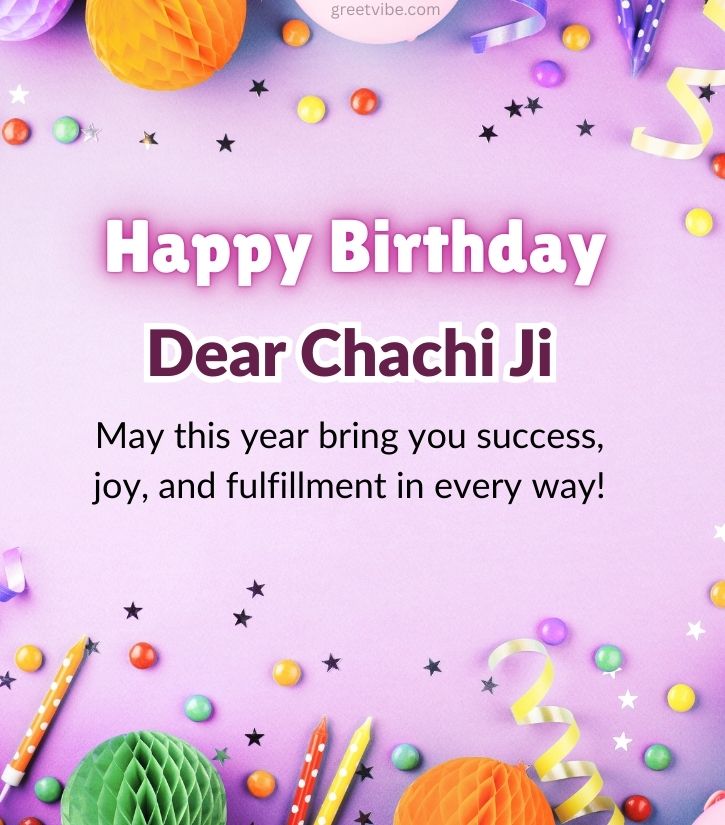 Chachi Ji birthday Wishes Images