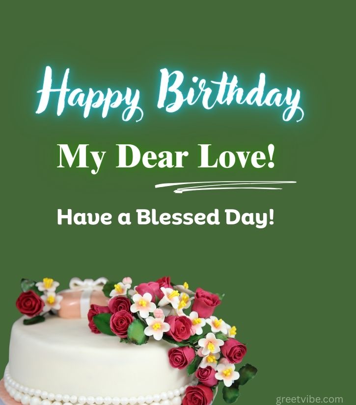 Happy Birthday Wishes for GF with cake