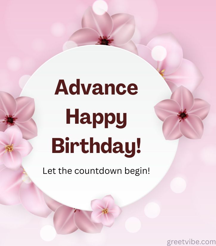 Advance Happy Birthday Images