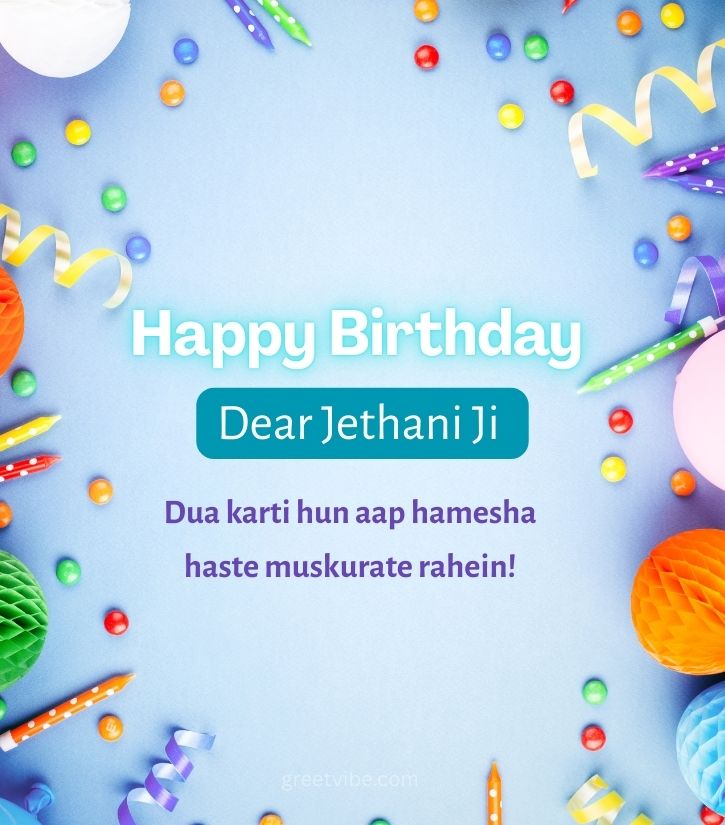Happy Birthday hindi Wishes for Jethani Ji