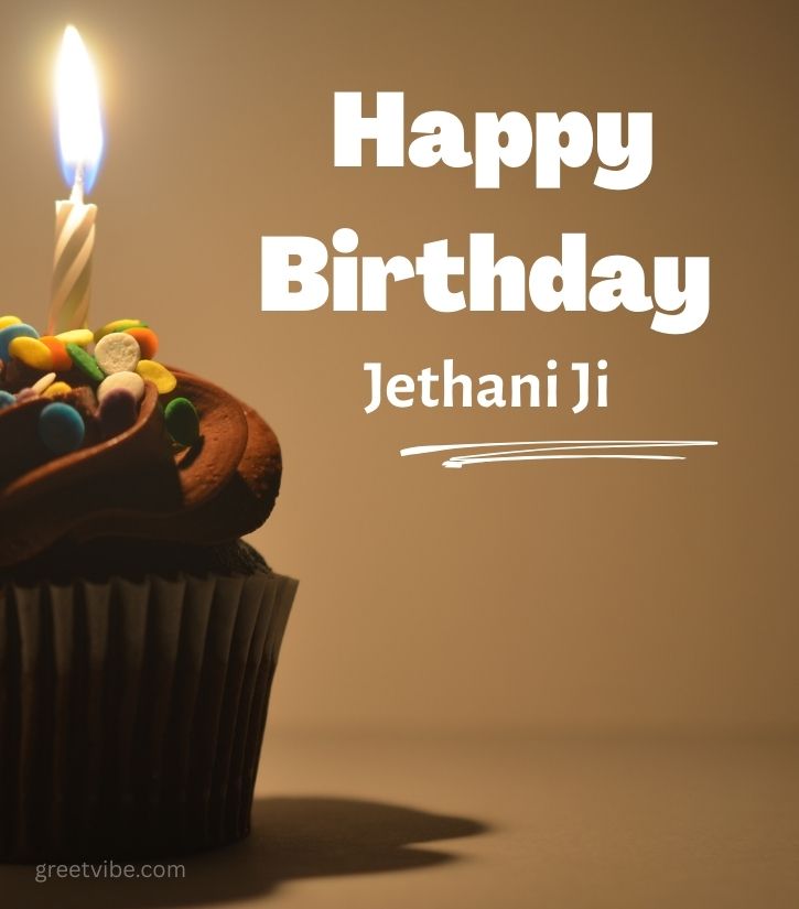 Happy Birthday Jethani Ji Images With Shining cake