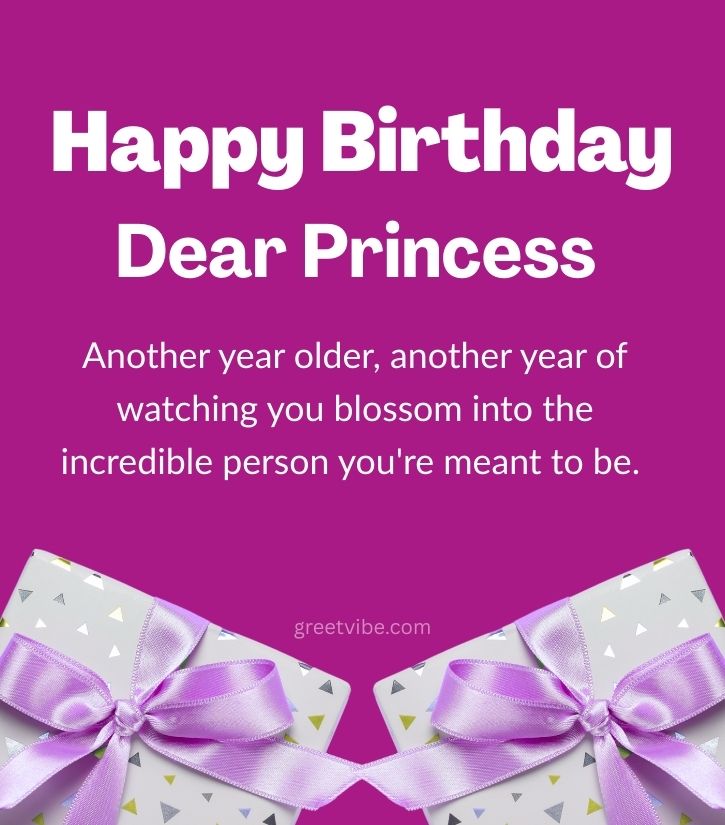 Happy Birthday Dear Princess Girl Images with Quotes