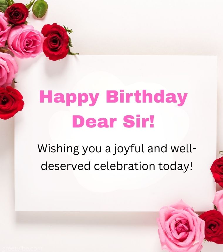 Happy Birthday Sir greetings