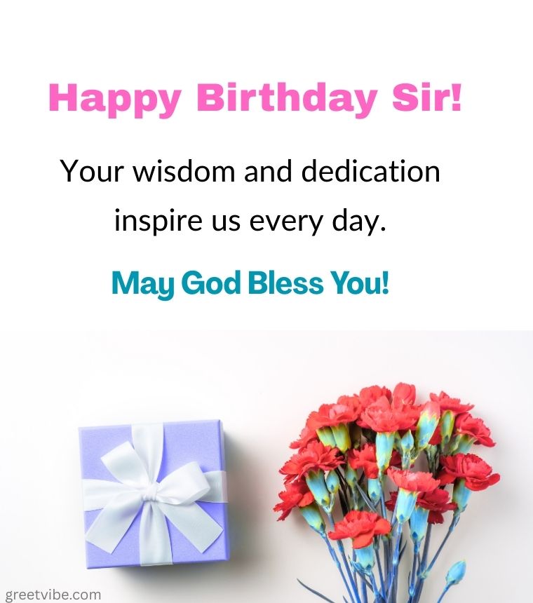 Birthday Images for Teachers with Flowers