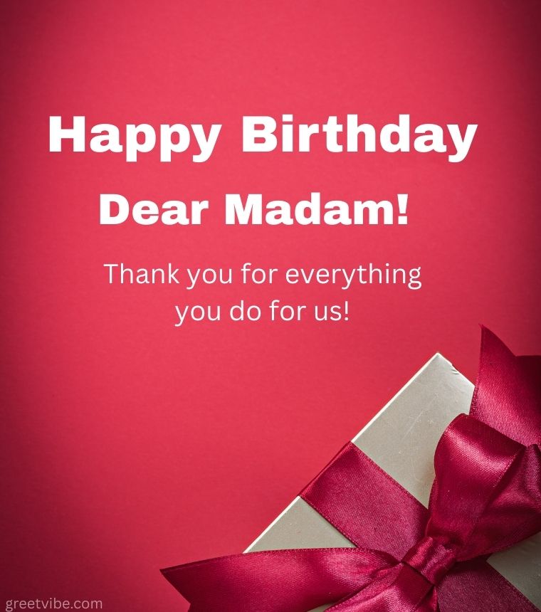 Happy Birthday Madam Images