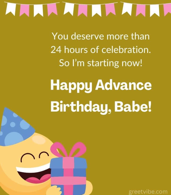 Pre Happy Birthday Wishes for Lover