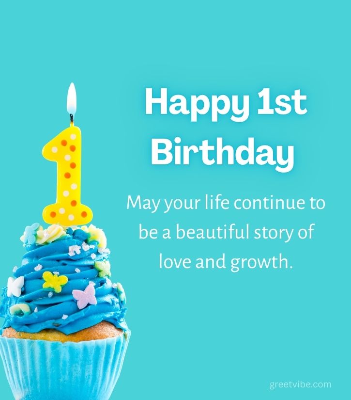 Happy 1st Birthday Wishes Cake Images
