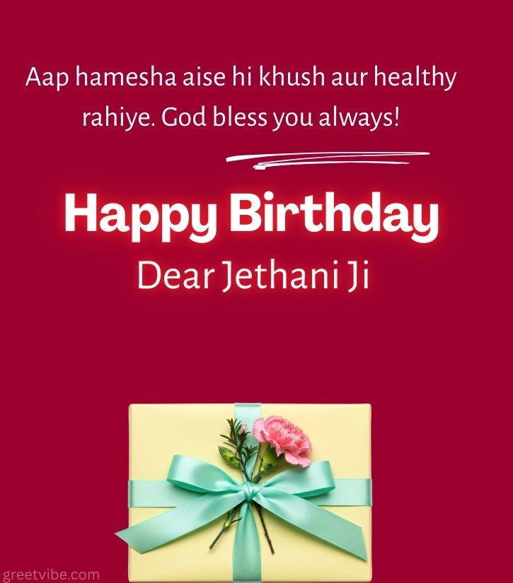 Happy Birthday Greetings for Jethani Ji