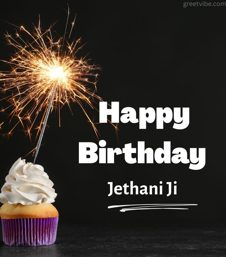 Birthday Wishes for Jethani ji with Sparkle Cake