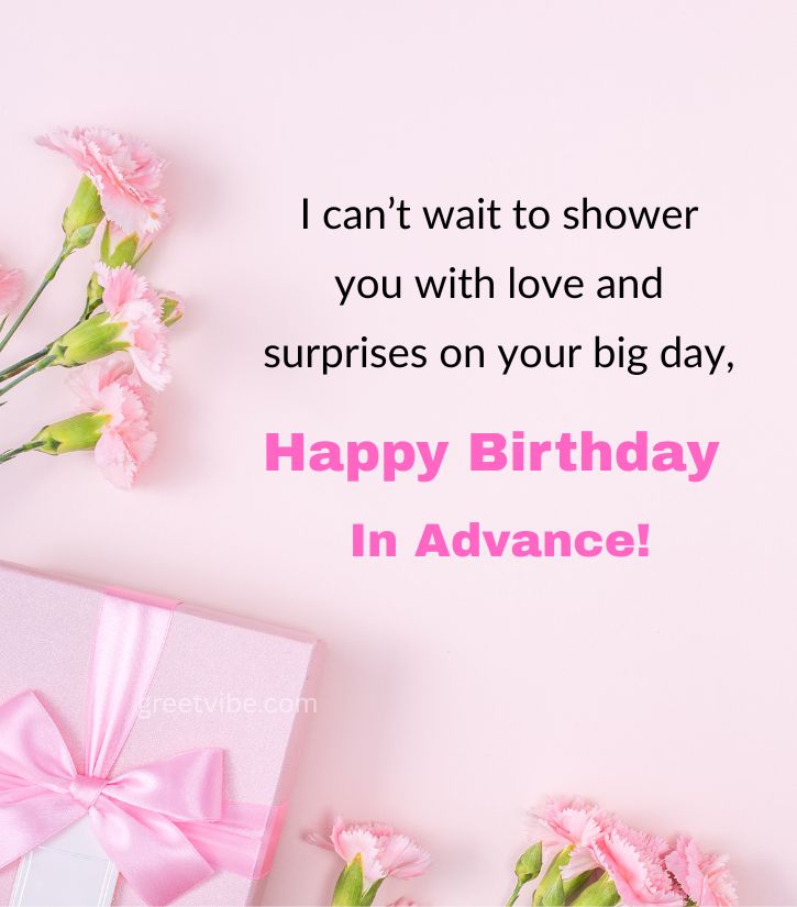 Romantic Advance Birthday Images for Girlfriend