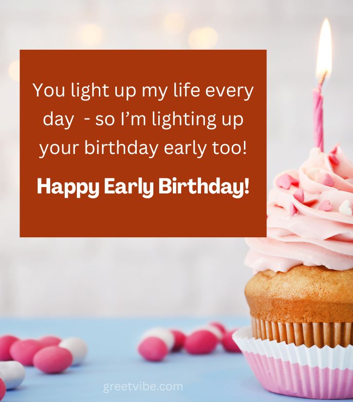 Romantic Advance Birthday Wishes for Wife