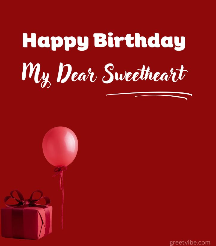 Birthday greetings Images for Sweetheart love