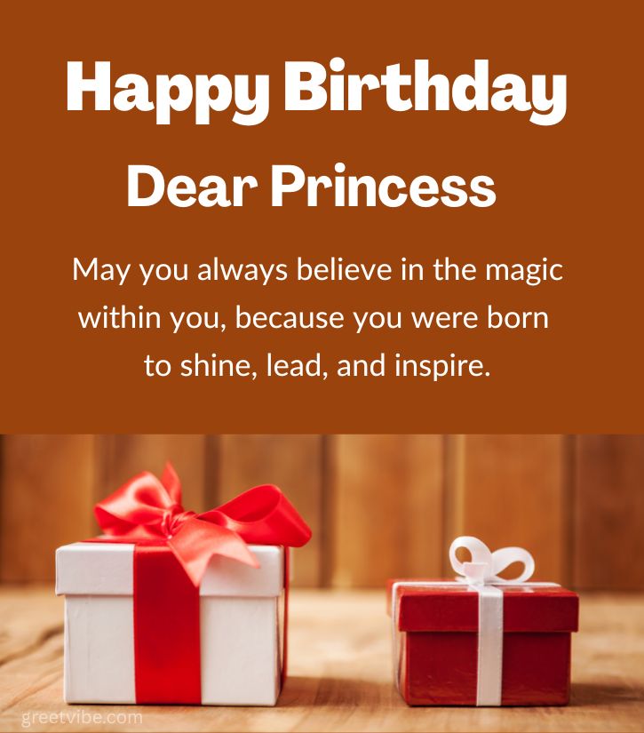Happy Birthday Sweetheart Princess Blessing Wishes