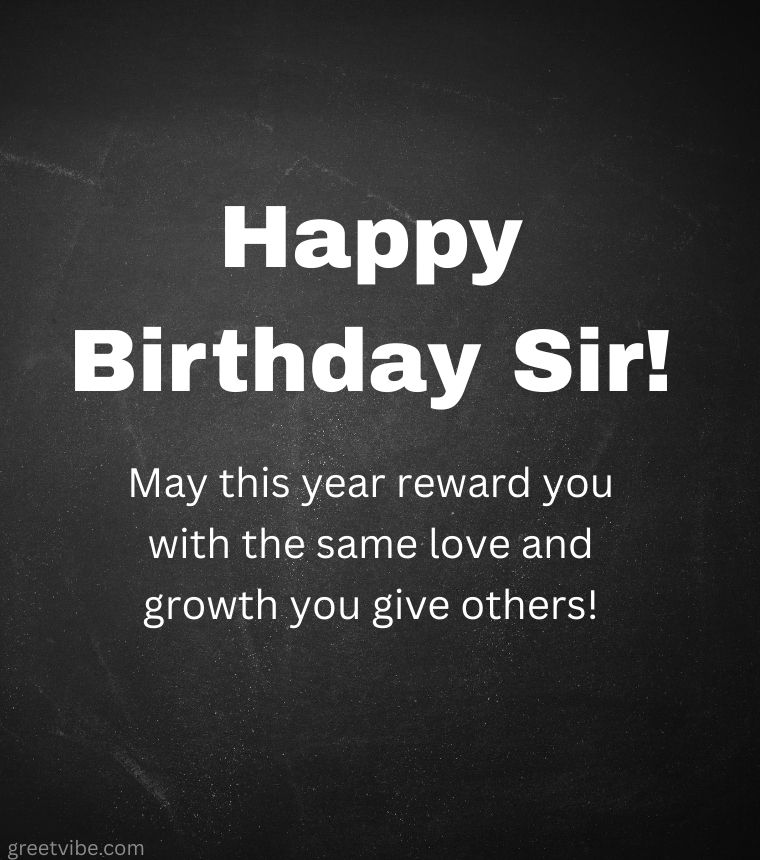 Happy Birthday Quotes Sir