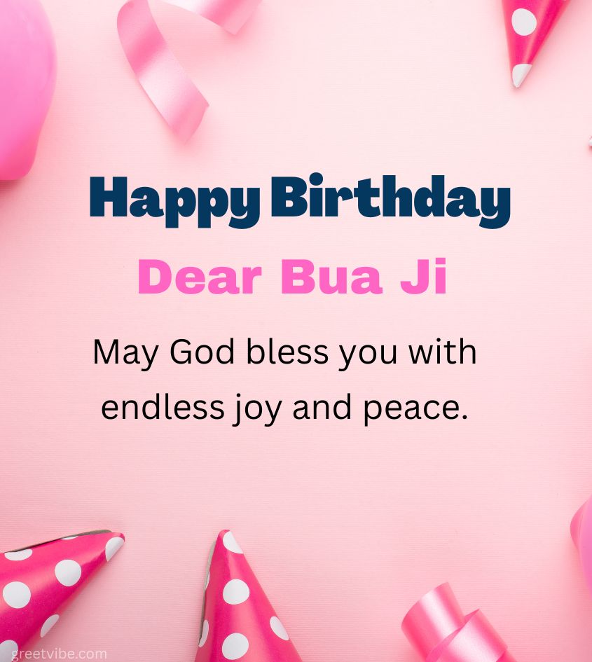 Blessing Birthday Greetings for Bua Ji