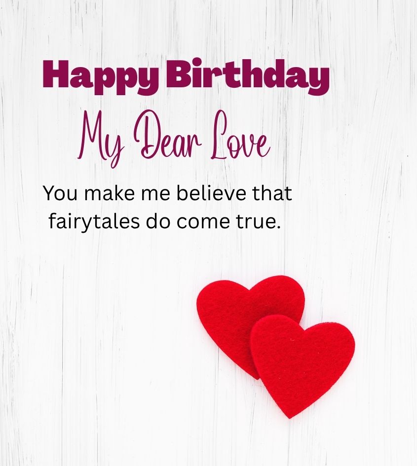 Romantic Birthday Wishes for Lover