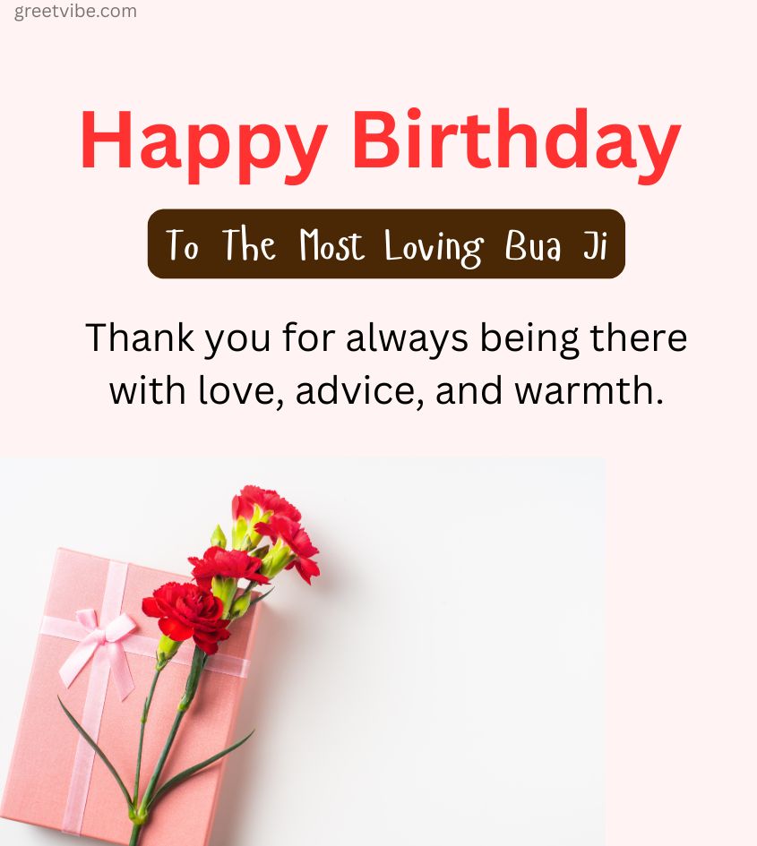 Happy Birthday Wishes for Bua Ji with Touching Lines