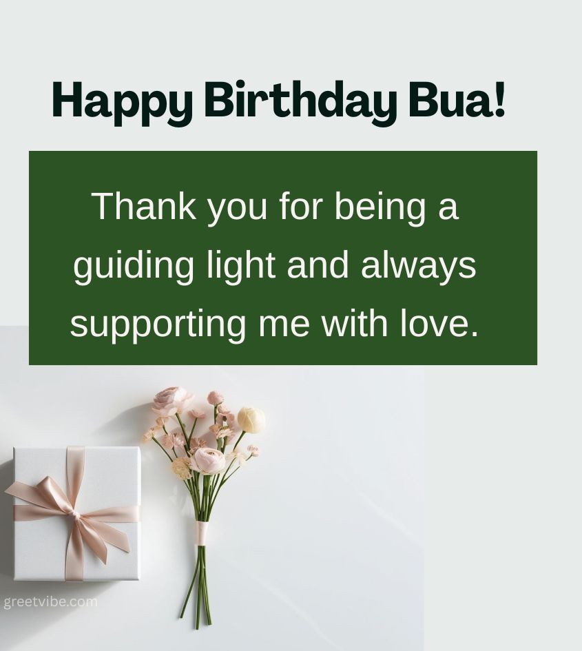 Happy Birthday Greeting Card for Bua Ji