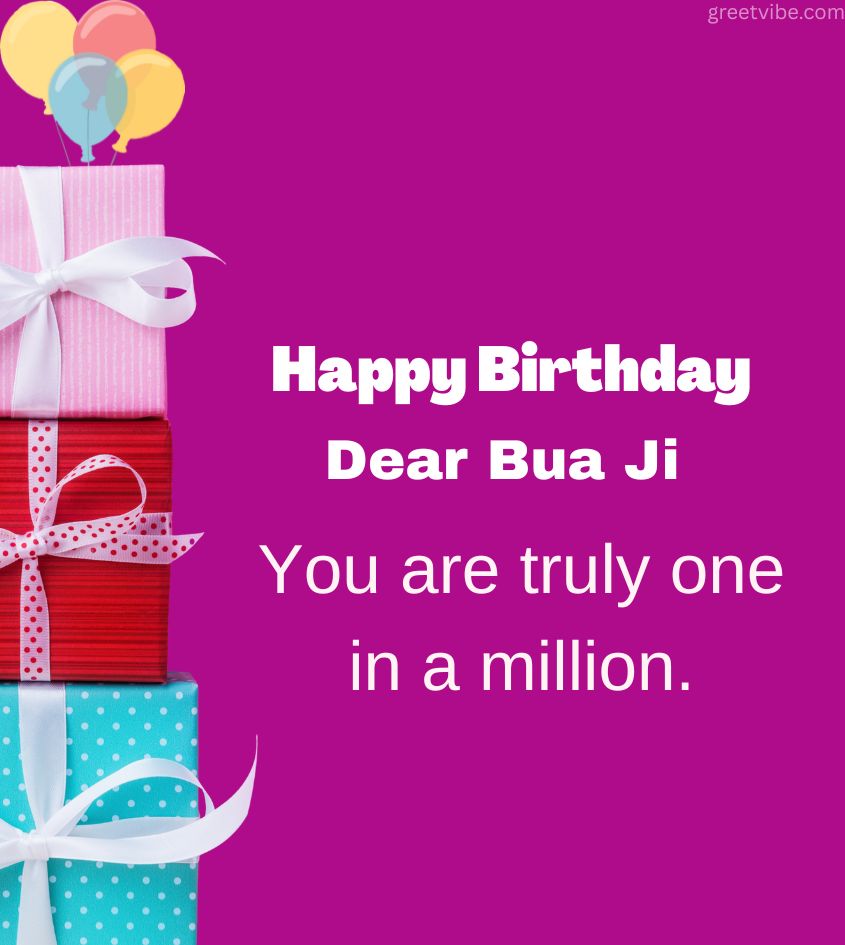 Short Birthday Wishes for Bua Ji